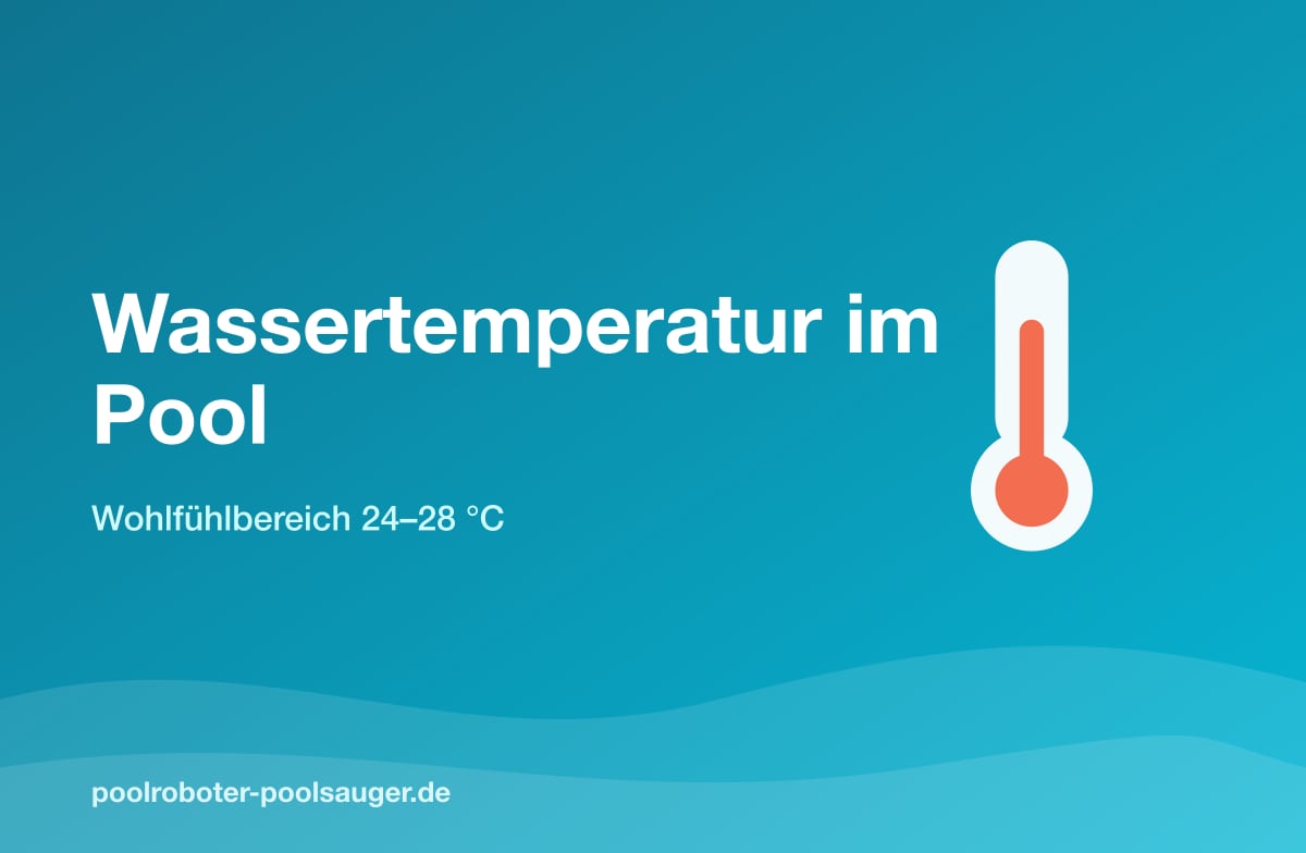Wohlfühltemperatur im Pool: 24–28 °C