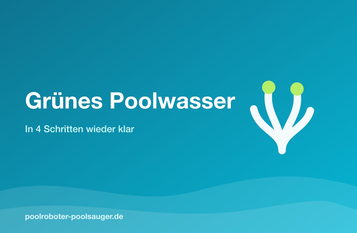 Grünes Poolwasser in vier Schritten wieder klar bekommen